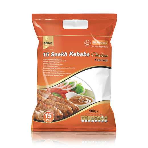 Crown Frozen Chicken Kebabs 900g (15 pieces)